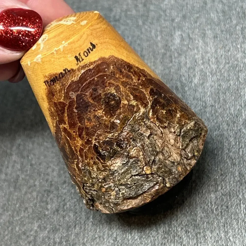 Vintage Real Wood Big Chief Squaw Novelty Salt Pepper Shakers Bark Souvenir